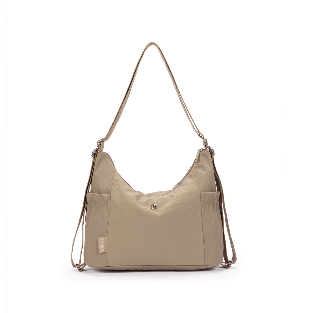 【Durlapue】Nylon waterproof solid color simple large capacity shoulder bag fashionable casual versatile crossbody bag