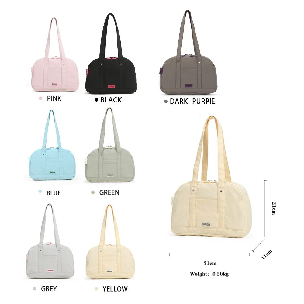 【Durlapue】Nylon waterproof large capacity simple handbag fashionable and versatile commuter shoulder bag