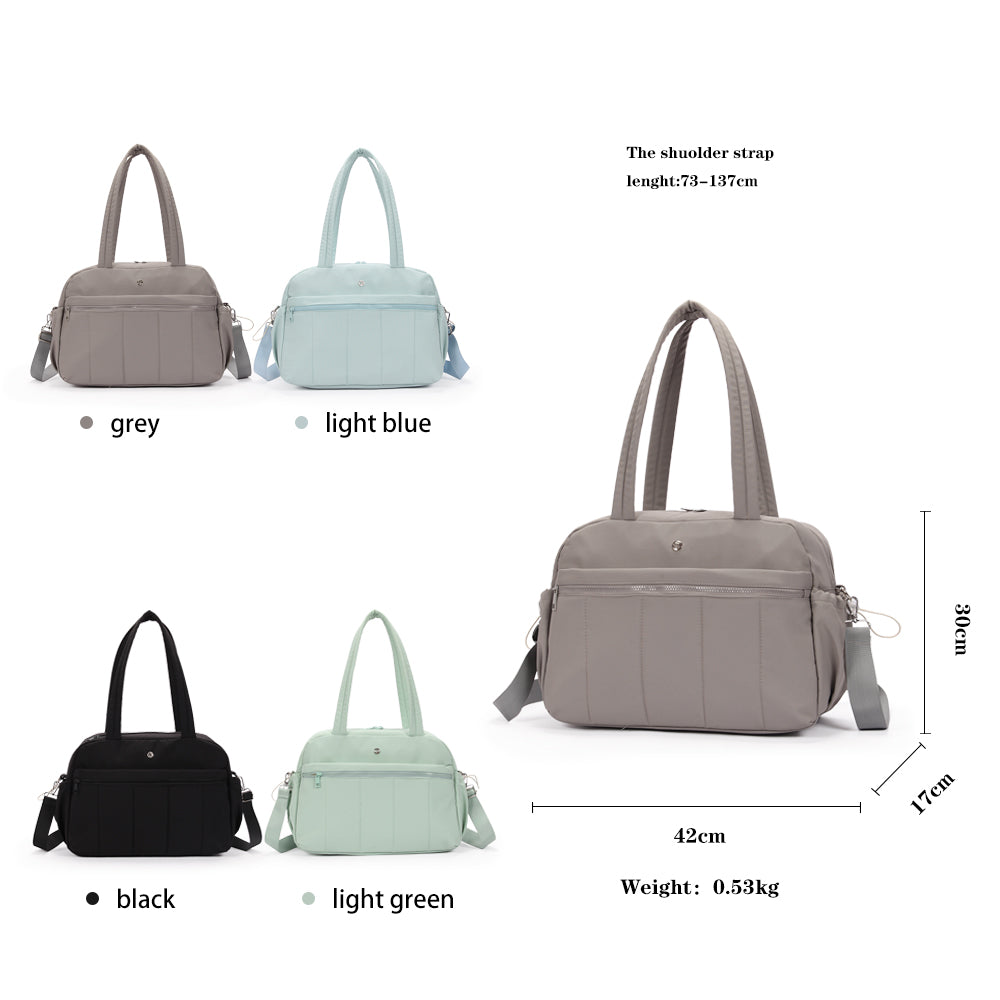 (Durlapue) nylon material, stylish large-capacity computer bag, lightweight and versatile shoulder tote bag