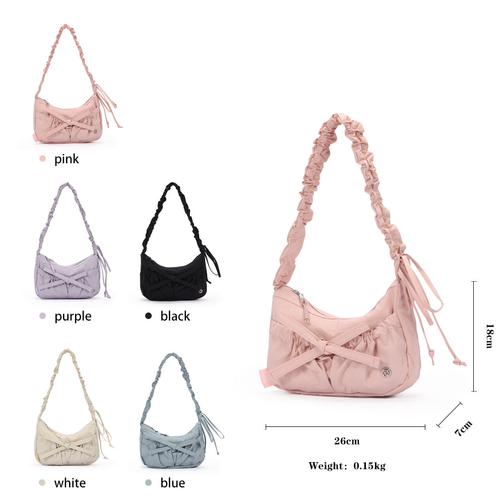 (Durlapue) nylon material handbag, fashionable zipper shoulder bag