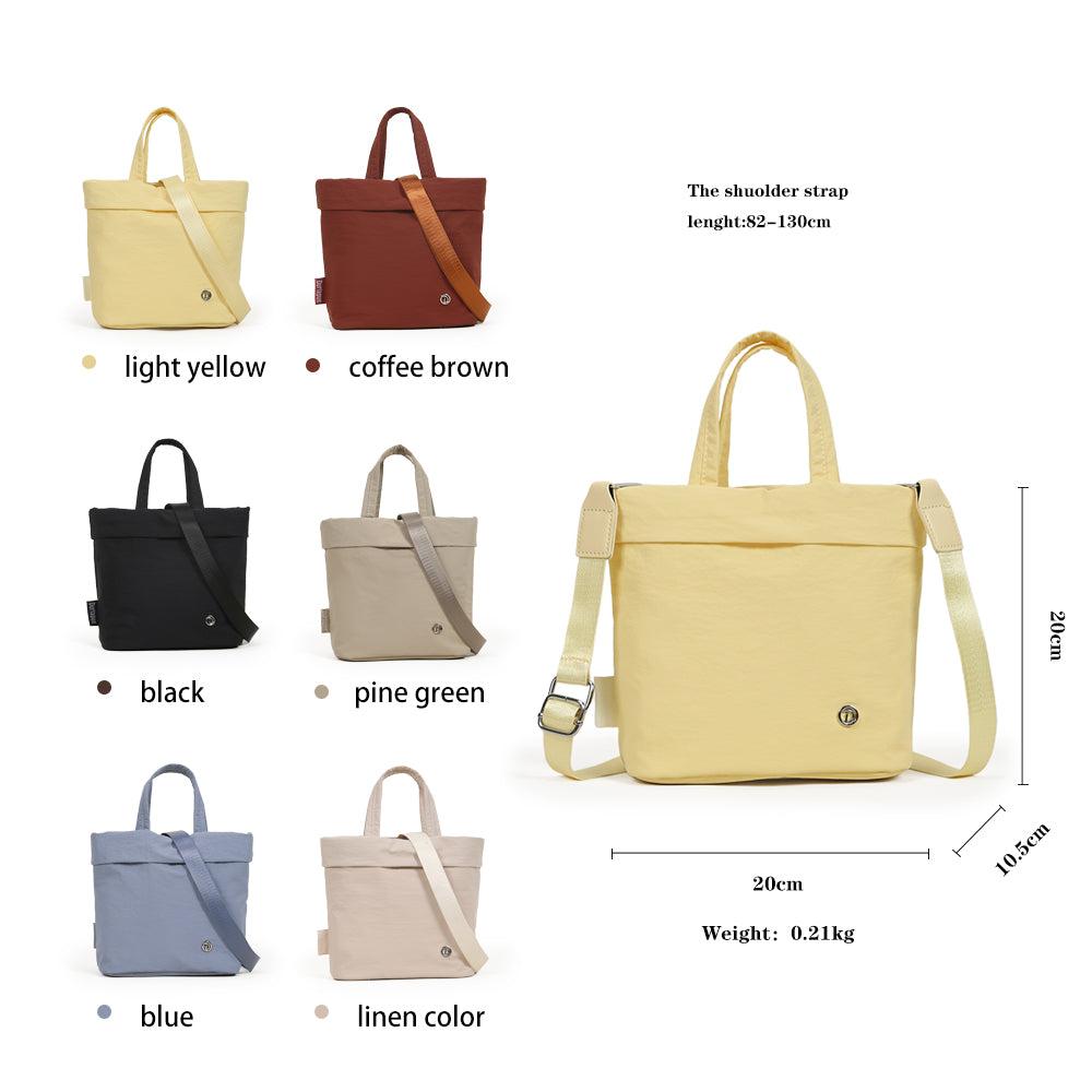 (Durlapue) nylon material, fashionable handbag, simple crossbody bag