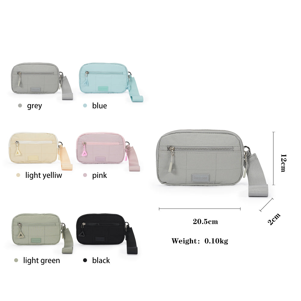 【Durlapue】Stylish and minimalist nylon wristlet phone wallet and travel organizer bag