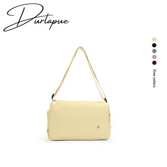 (Durlapue) Nylon material stylish solid color shoulder bag, simple crossbody bag