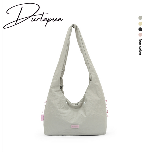 【Durlapue】Casual shoulder bag handbag, simple everyday bag   Can accommodate an 11-inch tablet
