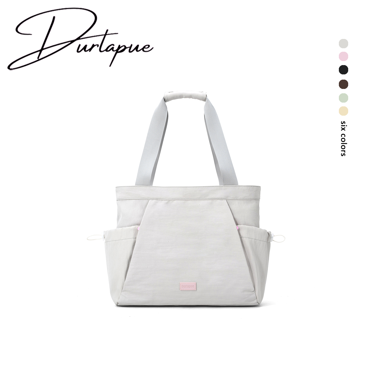 【Durlapue】Minimalist Nylon Shoulder Bag Multi-Use Daily Tote for Travel & Errands