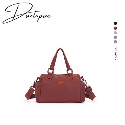 （Durlapue）Nylon material, solid color daily handbag for men and women, lightweight and versatile crossbody bag