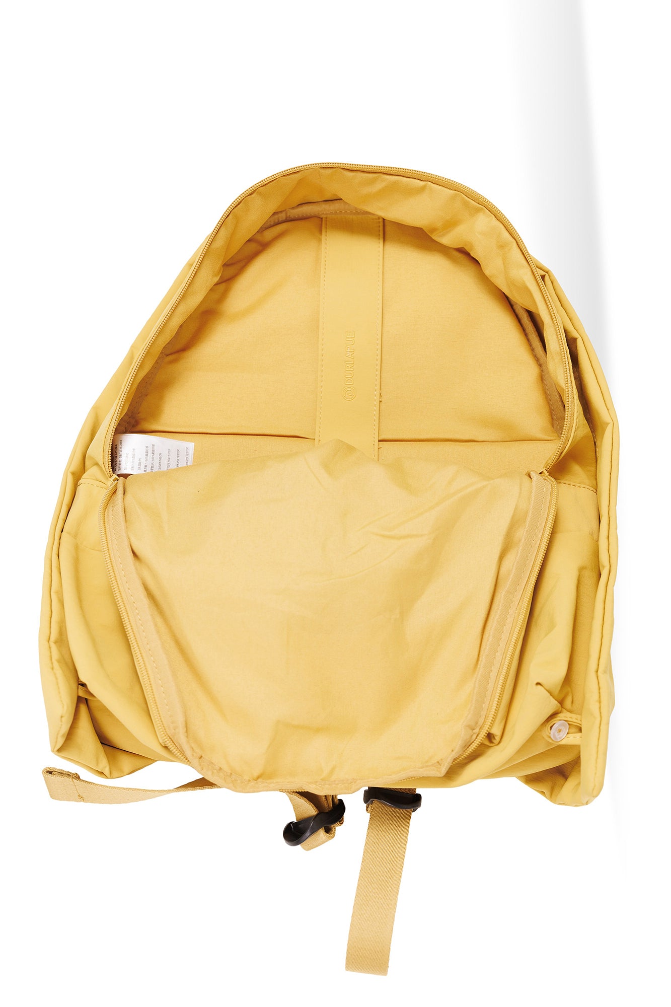 【Durlapue】Lightweight Nylon Zipper Backpack Solid Color Casual Daily Travel Shoulder Bag