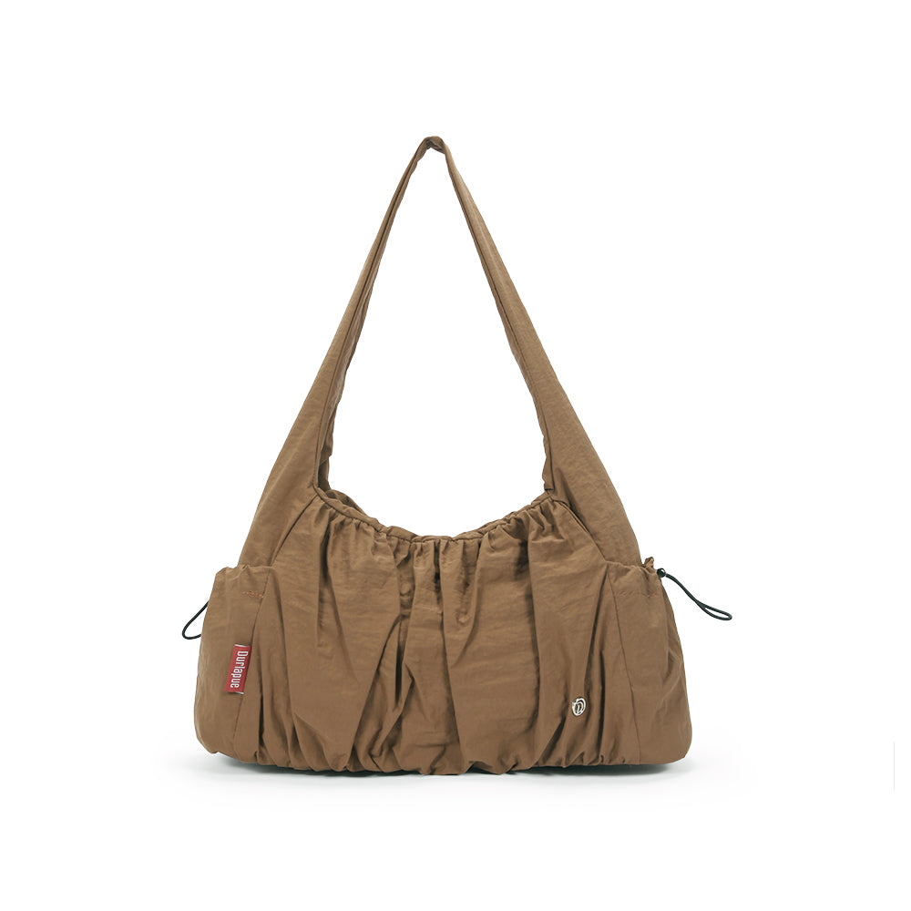 (Durlapue) Stylish unisex shoulder bag made of nylon, solid color underarm bag, can accommodate an 11-inch iPad.