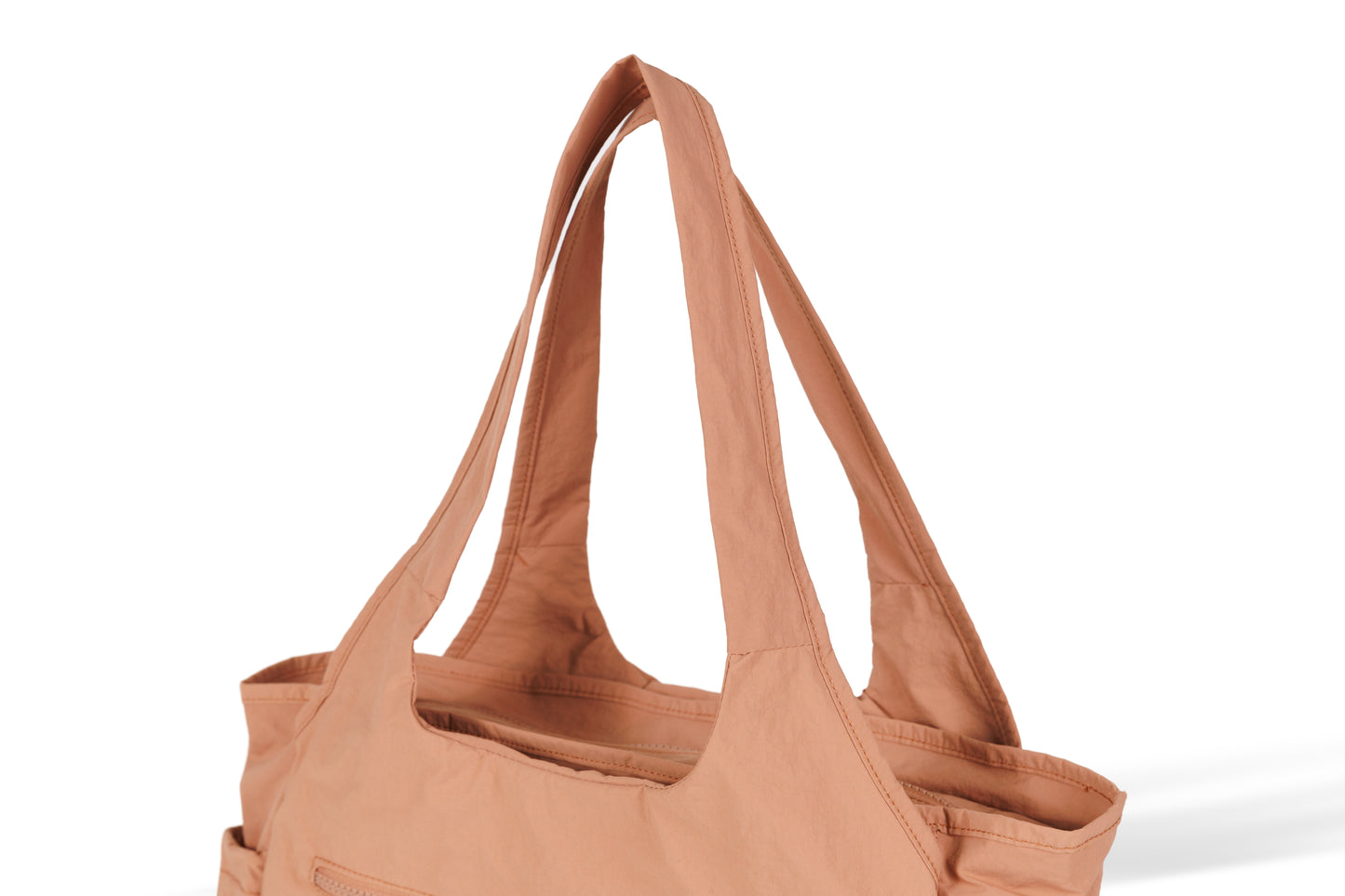 【Durlapue】Large Capacity Nylon Tote Bag Multi Pockets Casual Work Travel Handbag