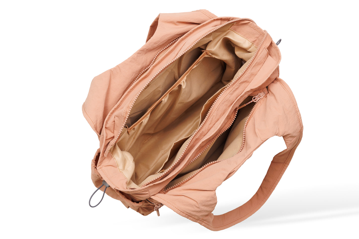 【Durlapue】Large Capacity Nylon Tote Bag Multi Pockets Casual Work Travel Handbag