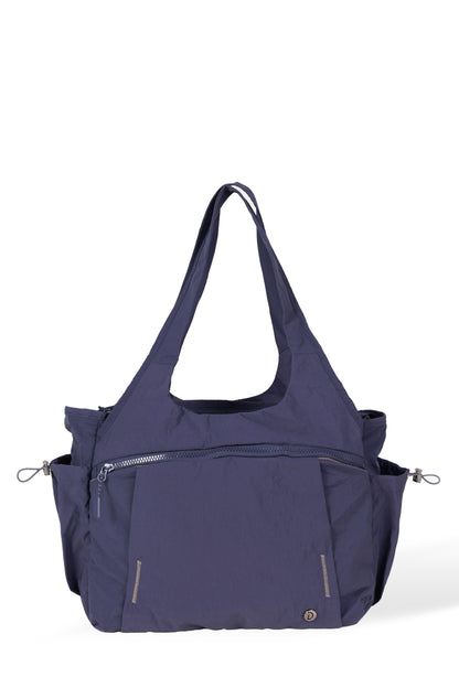 【Durlapue】Large Capacity Nylon Tote Bag Multi Pockets Casual Work Travel Handbag
