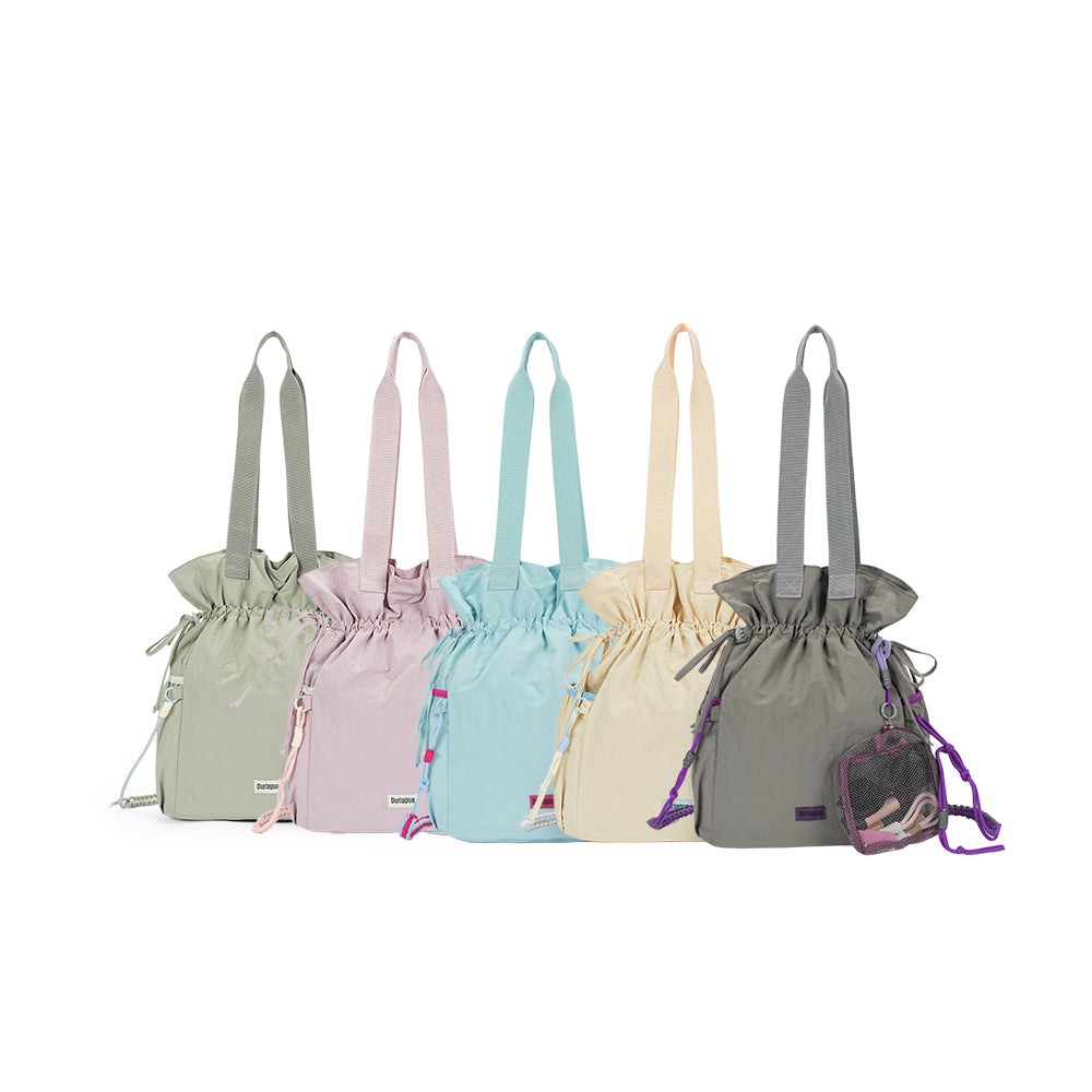 【Durlapue】Nylon Lightweight Casual Design Handbag Fashion Trend Shoulder Bag with Pendant