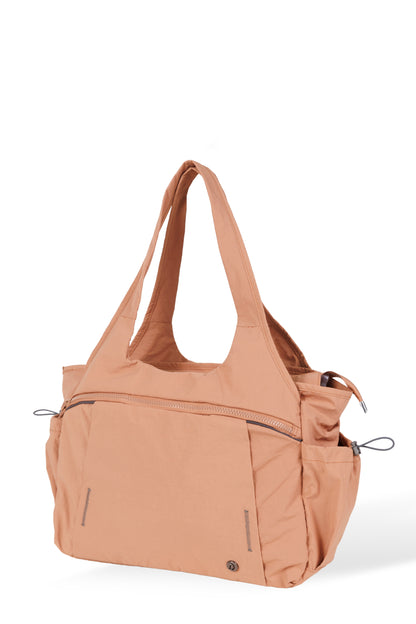 【Durlapue】Large Capacity Nylon Tote Bag Multi Pockets Casual Work Travel Handbag
