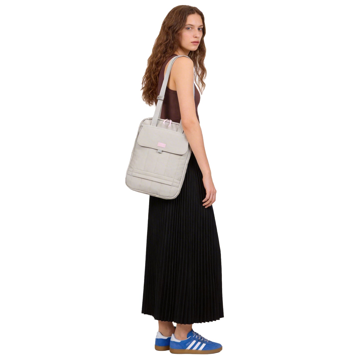 【Durlapue】Simple and stylish iPad protective bag: Fashionable solid color nylon shoulder bag