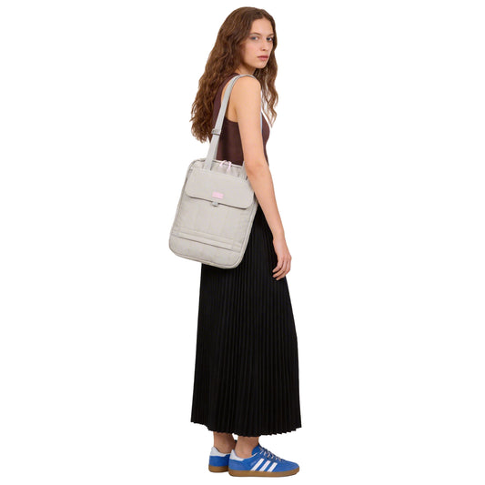 【Durlapue】Simple and stylish iPad protective bag: Fashionable solid color nylon shoulder bag