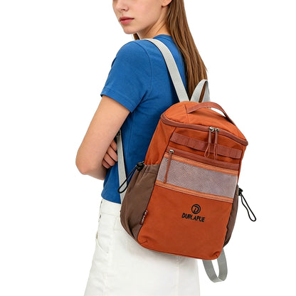 【Durlapue】Lightweight nylon backpack, can hold essentials. Small 11-inch device, casual school or travel backpack.