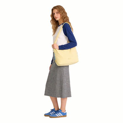 【Durlapue】Casual shoulder bag handbag, simple everyday bag   Can accommodate an 11-inch tablet