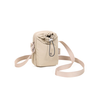 (Durlapue) nylon material, lightweight small crossbody bag, fashionable drawstring shoulder bag