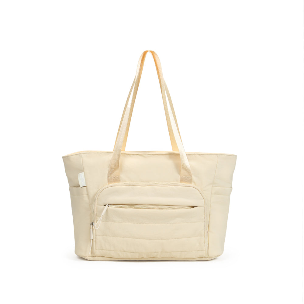 【Durlapue】Nylon solid color tote bag large capacity laptop bag for men and women