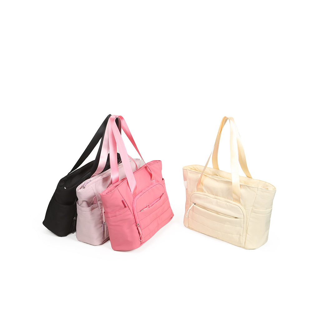 【Durlapue】Nylon solid color tote bag large capacity laptop bag for men and women