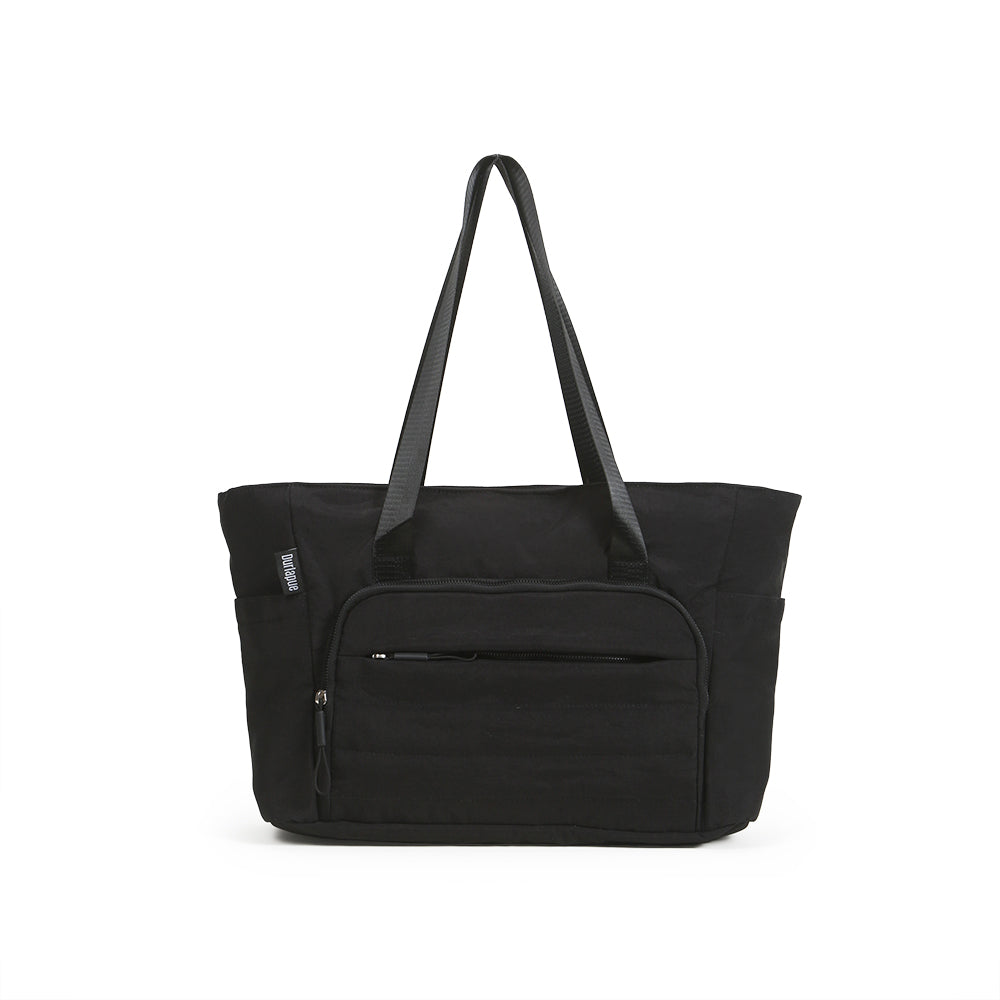 【Durlapue】Nylon solid color tote bag large capacity laptop bag for men and women