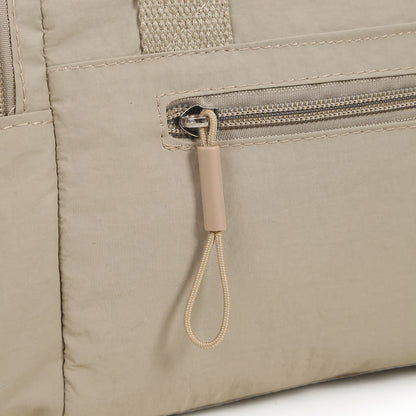 【Durlapue】Nylon waterproof large capacity gym messenger bag stylish simple portable handbag