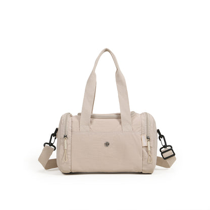 【Durlapue】Nylon waterproof large capacity gym messenger bag stylish simple portable handbag
