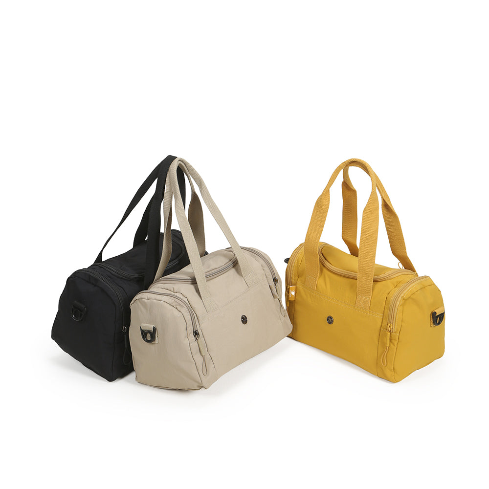 【Durlapue】Nylon waterproof large capacity gym messenger bag stylish simple portable handbag