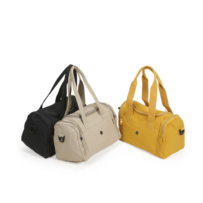 【Durlapue】Nylon waterproof large capacity gym messenger bag stylish simple portable handbag