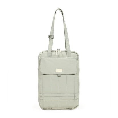 【Durlapue】Simple and stylish iPad protective bag: Fashionable solid color nylon shoulder bag