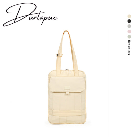【Durlapue】Simple and stylish iPad protective bag: Fashionable solid color nylon shoulder bag