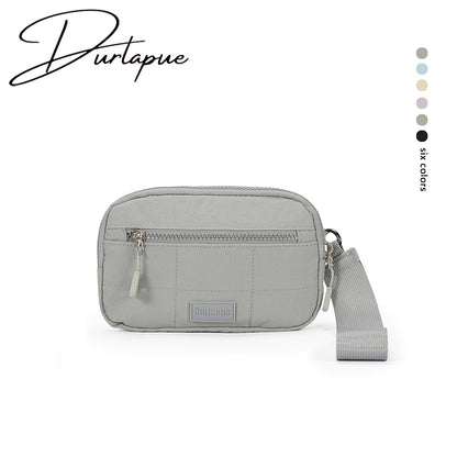 【Durlapue】Stylish and minimalist nylon wristlet phone wallet and travel organizer bag