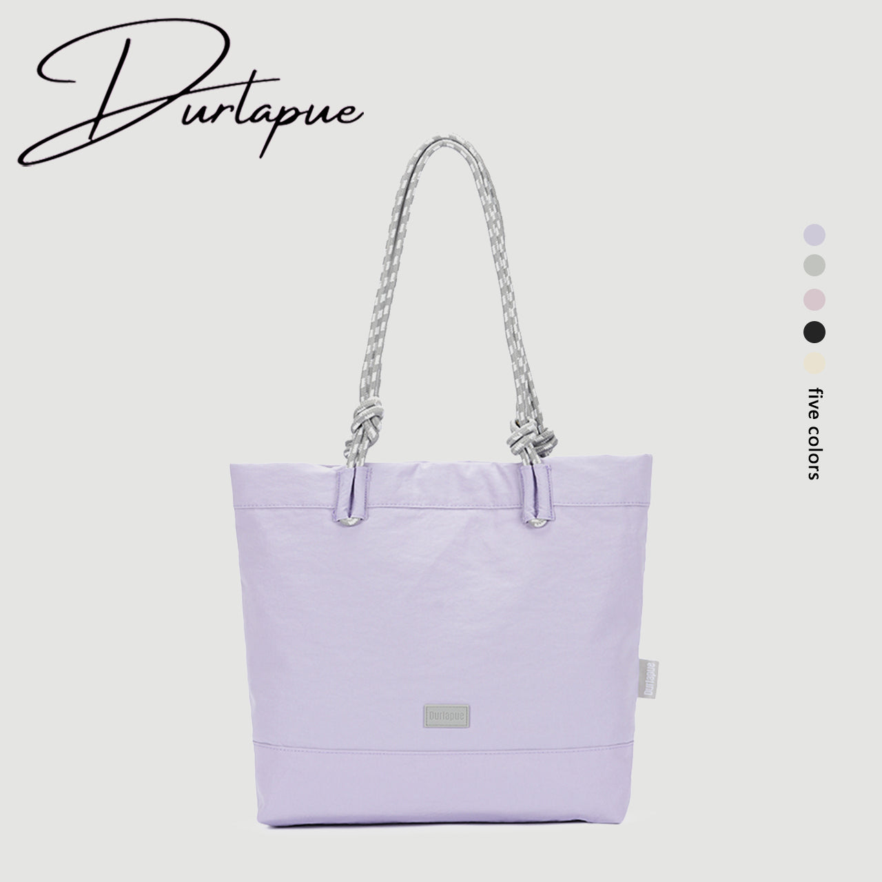 【Durlapue】Cute and simple canvas bag, large capacity shoulder bag