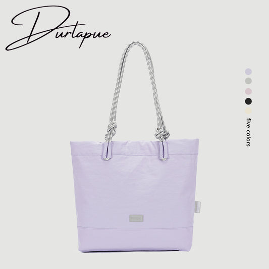 【Durlapue】Cute and simple canvas bag, large capacity shoulder bag