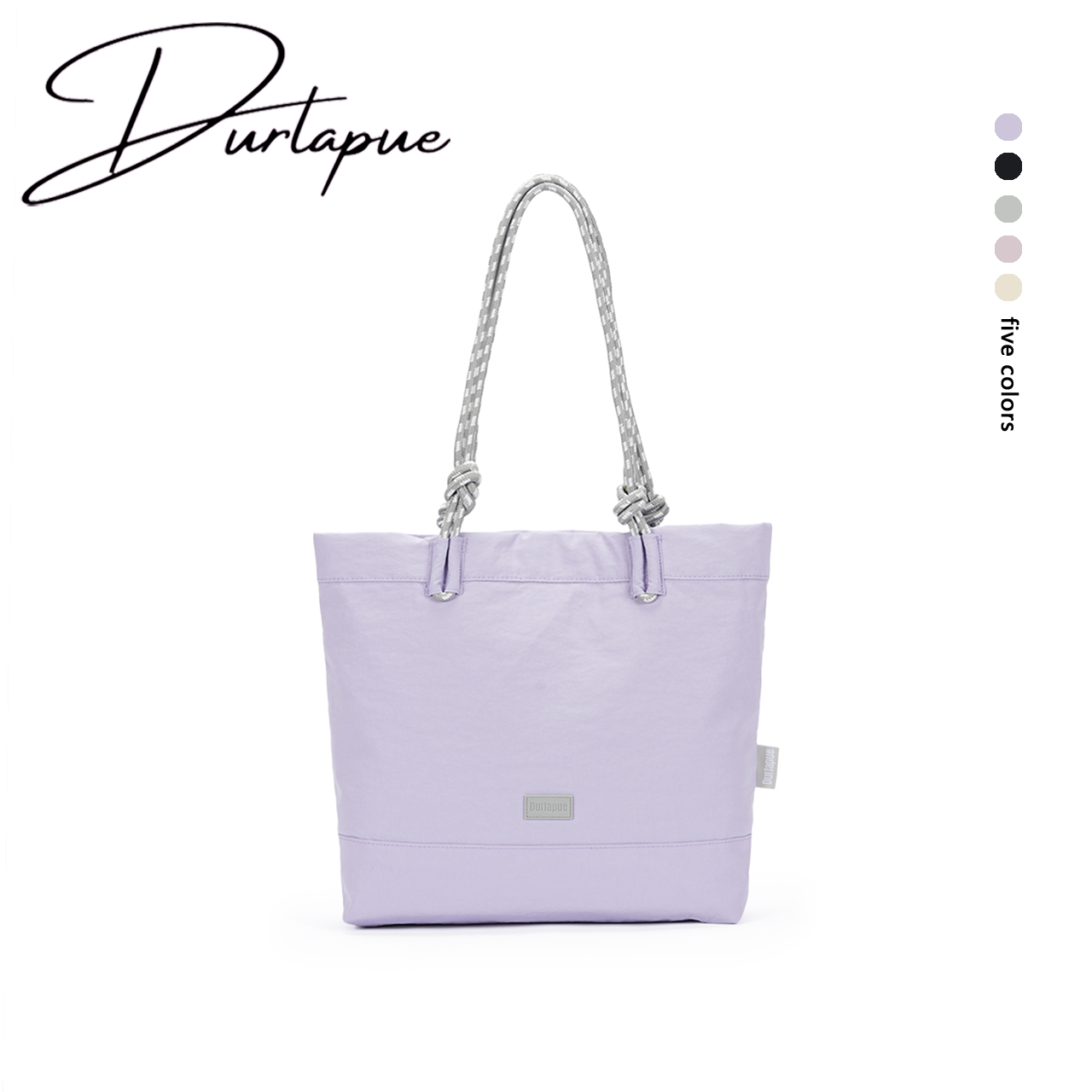 【Durlapue】Cute and simple canvas bag, large capacity shoulder bag