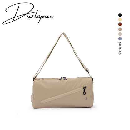 【Durlapue】Solid color nylon casual shoulder bag fashionable and versatile sports messenger bag