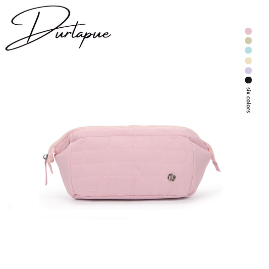 【Durlapue】Classic and stylish small square cosmetic bag, portable and large-capacity storage bag