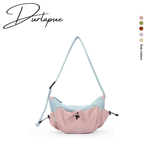 【Durlapue】Large capacity nylon casual messenger bag waterproof casual commuter shoulder bag