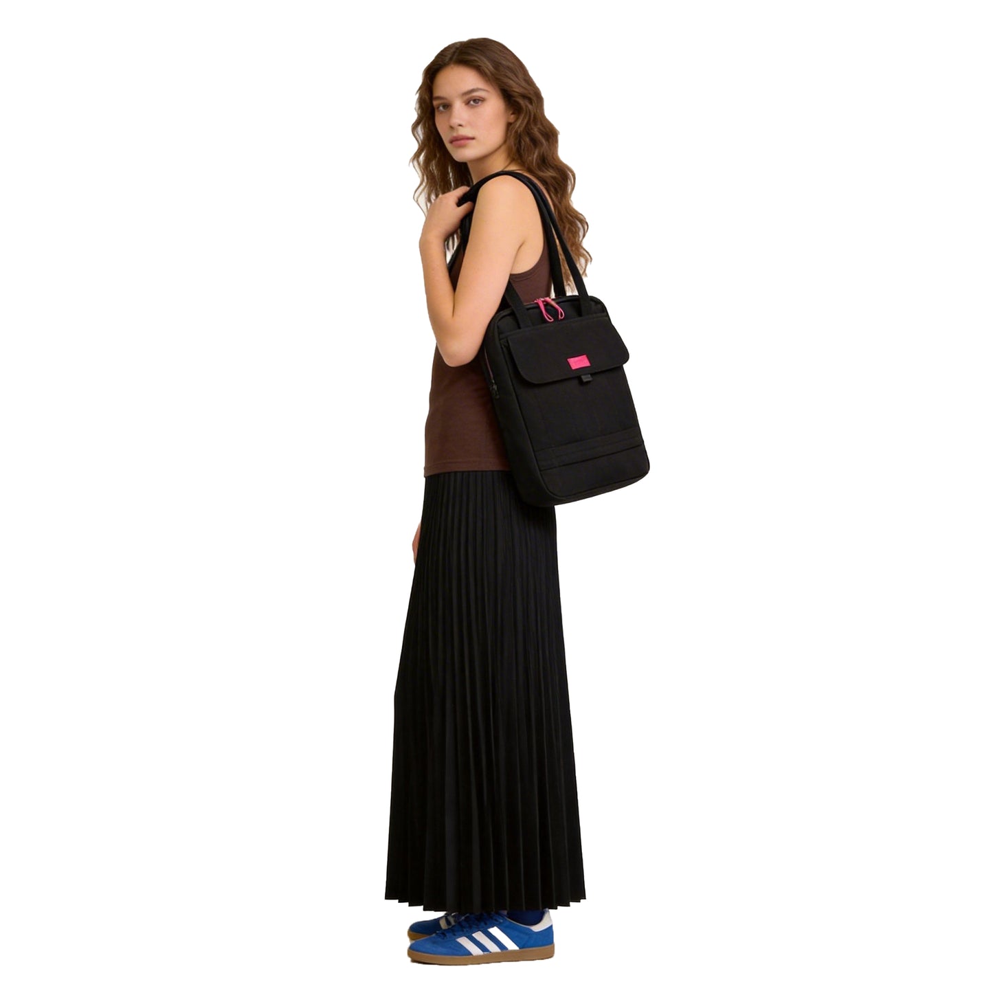 【Durlapue】Simple and stylish iPad protective bag: Fashionable solid color nylon shoulder bag