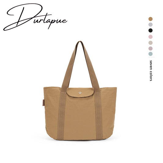 (Durlapue) nylon material, simple solid color computer bag, fashionable single and double backpack