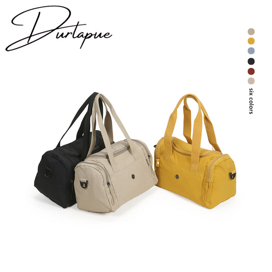 【Durlapue】Nylon waterproof large capacity gym messenger bag stylish simple portable handbag