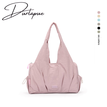 【Durlapue】Simple large-capacity tote bag with multiple compartments, waterproof shoulder bag, can hold an 11-inch iPad.