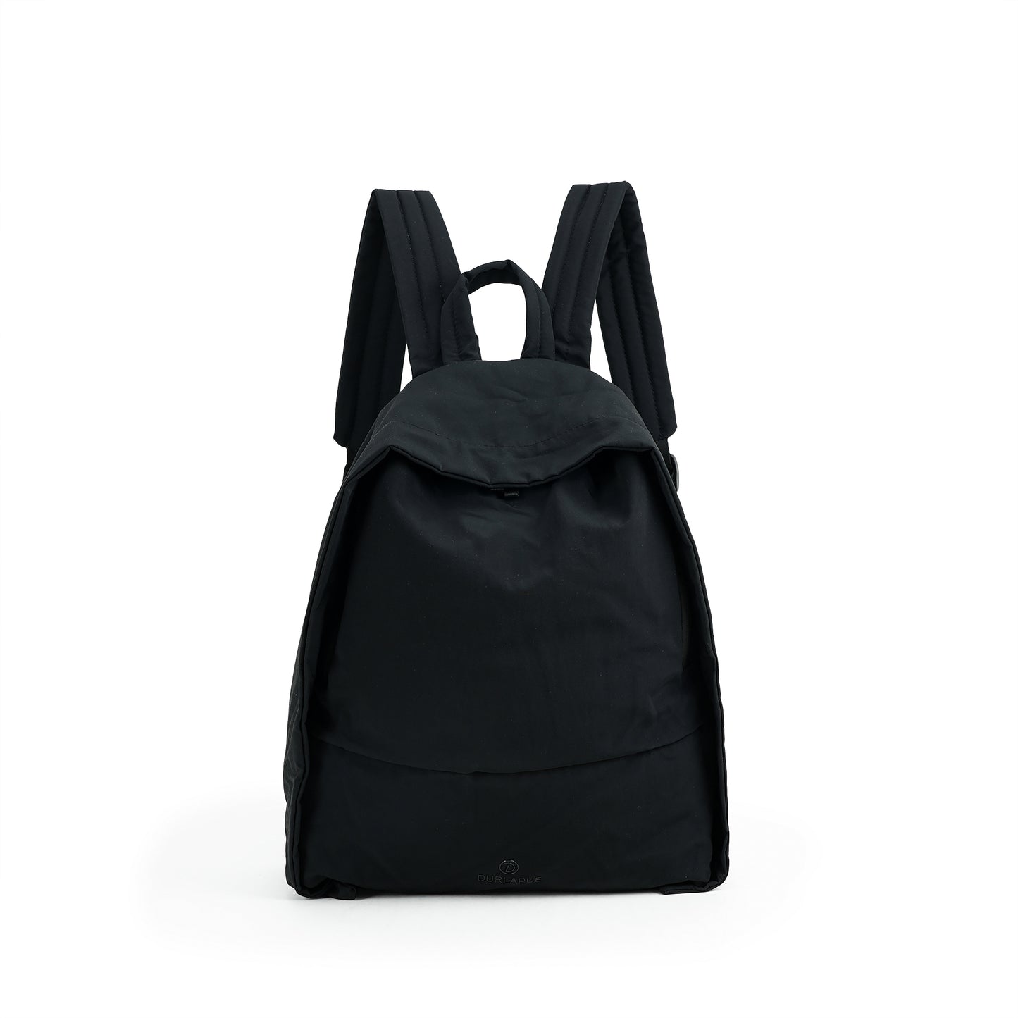 【Durlapue】Lightweight Nylon Zipper Backpack Solid Color Casual Daily Travel Shoulder Bag