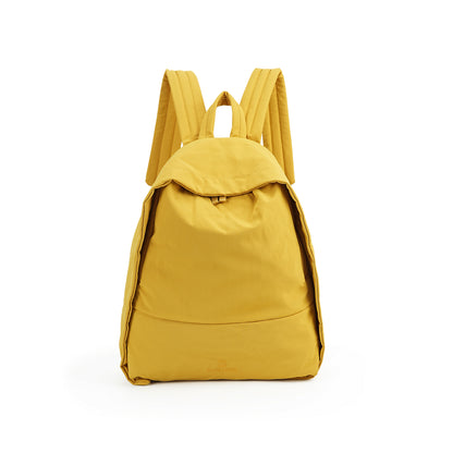 【Durlapue】Lightweight Nylon Zipper Backpack Solid Color Casual Daily Travel Shoulder Bag
