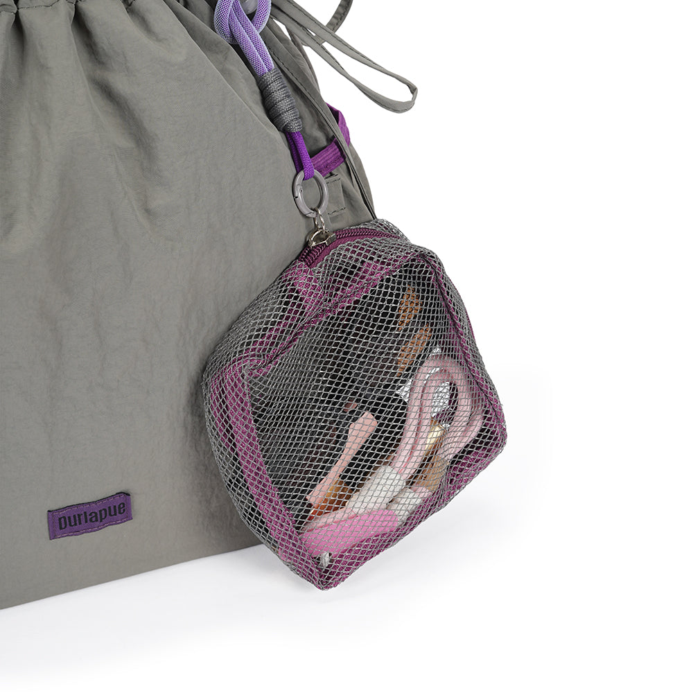 【Durlapue】Nylon Lightweight Casual Design Handbag Fashion Trend Shoulder Bag with Pendant