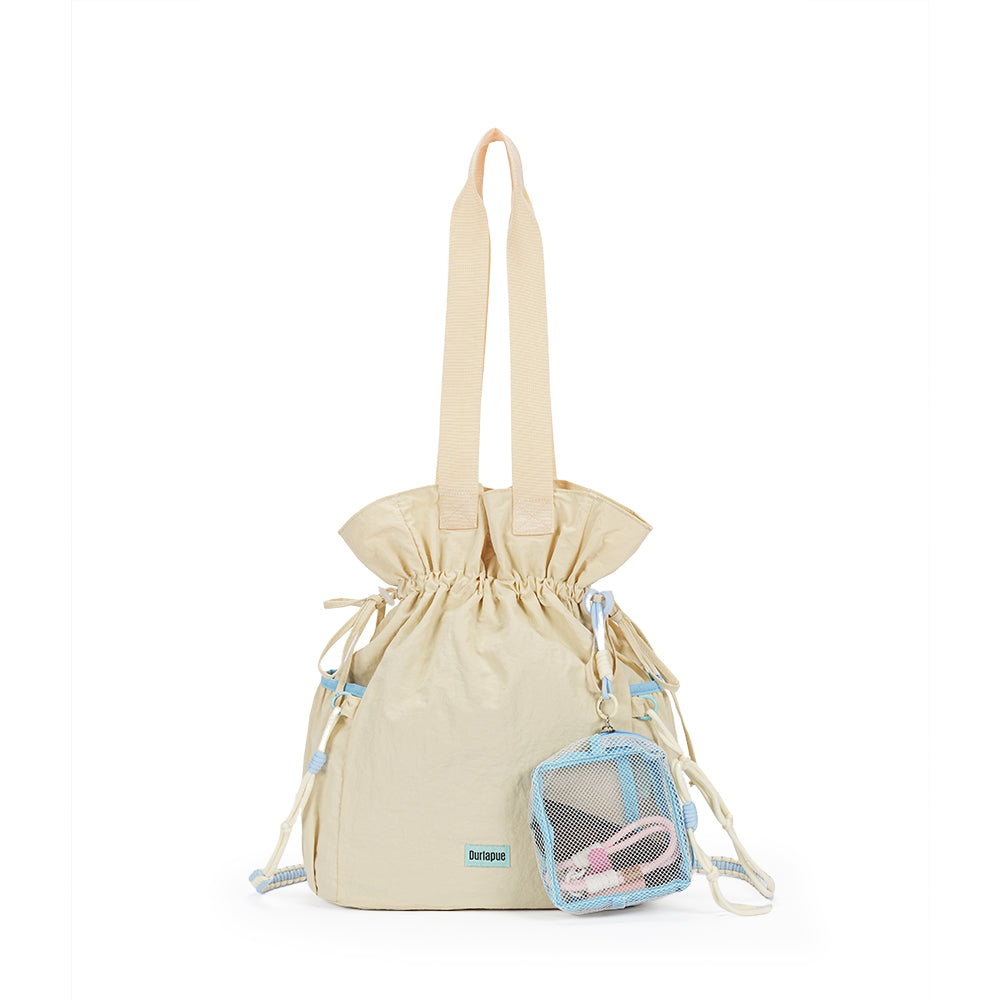 【Durlapue】Nylon Lightweight Casual Design Handbag Fashion Trend Shoulder Bag with Pendant