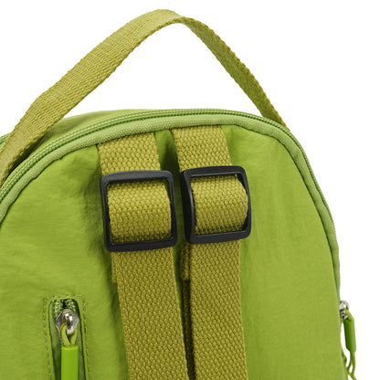 【Durlapue】Stylish and cute backpack with zipper design and large capacity; can hold an 11-inch iPad.