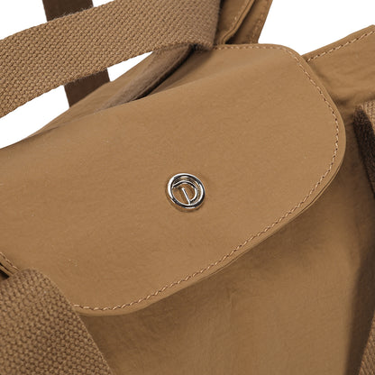 (Durlapue) nylon material, simple solid color computer bag, fashionable single and double backpack