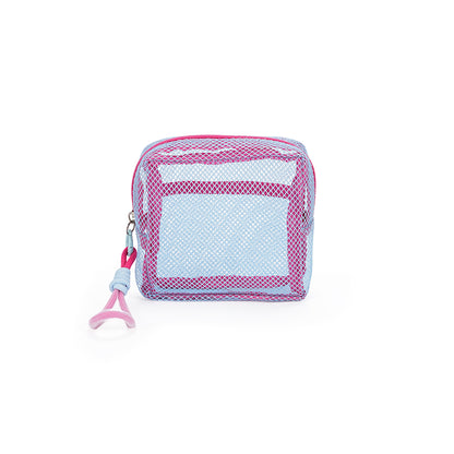 【Durlapue】Zippered mesh pocket small bag, fashionable cosmetic bag