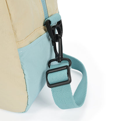 【Durlapue】Color-blocked minimalist large-capacity crossbody/handbag can hold a 15-inch laptop.